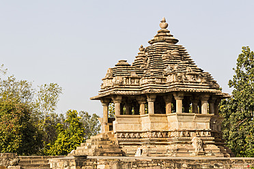 Indien, Madhya Pradesh, Nandi-Tempel in Khajuraho - FOF004212