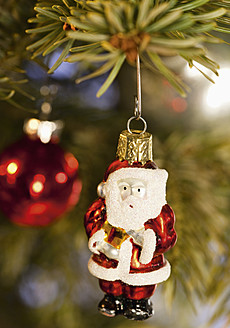 Weihnachtsbaumschmuck mit Weihnachtsmann-Figur - WBF001351