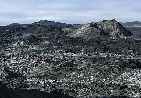 Island, Blick auf Krafla und Vulkanlandschaft - WBF001380