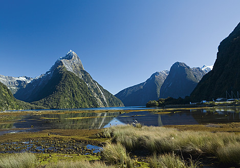 Neuseeland, Blick auf den Milford Sound - WBF001224