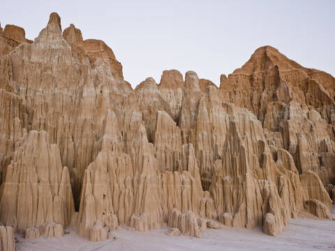 USA, Nevada, Felsformation im Cathedral Gorge Park, lizenzfreies Stockfoto