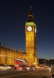 United Kingdom, London, View of clock tower at Westminster - WBF001381