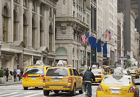 USA, New York, Ansicht einer Straßenszene - WBF001256