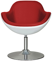 Swivel Lounge Chair auf weißem Hintergrund, Nahaufnahme - WBF001536