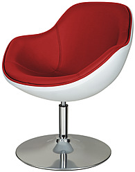 Swivel Lounge Chair auf weißem Hintergrund, Nahaufnahme - WBF001570