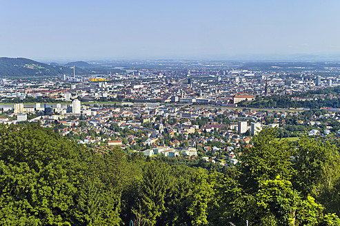 Österreich, Oberösterreich, Linz, Blick auf das Stadtbild - EJWF000071