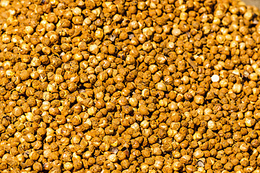 India, Uttarakhand, Rishikesh, Close up of roasted chickpea - FOF004271