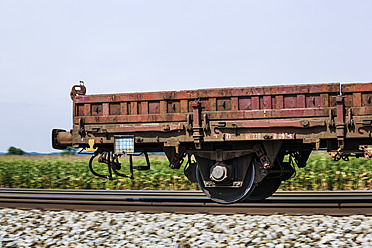 Austria, Freight train wagons on rails - EJWF000127