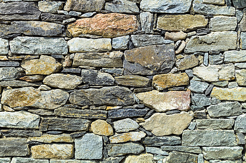 Austria, Old stone wall, close up - EJWF000141