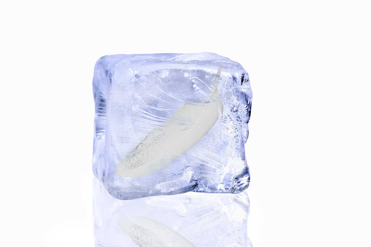 Frozen ice Cube Stock Photo