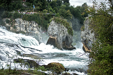 Schweiz, Schaffhausen, Blick auf den Rheinfall - MAEF004855