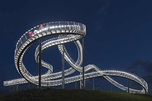Germany, Duisburg, View of Tiger and Turtle art installation at Angerpark - HHEF000023