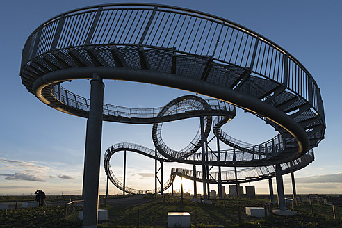 Germany, Duisburg, View of Tiger and Turtle art installation at Angerpark - HHEF000028