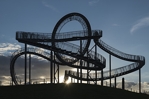 Germany, Duisburg, View of Tiger and Turtle art installation at Angerpark - HHEF000029