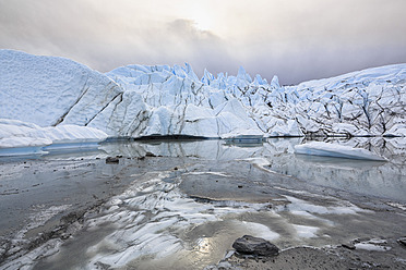 USA, Alaska, Blick auf die Mündung des Matanuska-Gletschers - FOF004367