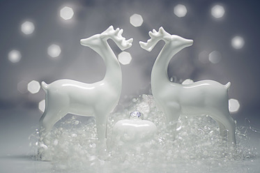 Christmas decoration with deer, close up - MJF000167