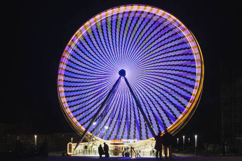 Deutschland, Nordrhein-Westfalen, Essen, Riesenrad am Burgplatz, lizenzfreies Stockfoto