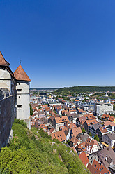 Deutschland, Baden Württemberg, Ansicht von Schloss Hellenstein in Heidenheim an der Brenz - WDF001304