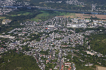 Europe, Germany, Rhineland Palatinate, View of city Sinzig and River Rhine - CSF015946