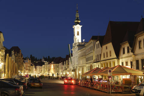 Österreich, Oberösterreich, Steyr, Ansicht des Rathauses, lizenzfreies Stockfoto