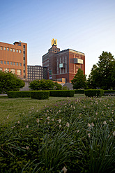 Germany, North Rhine Westphalia, Dortmund, View of Dortmund U Tower - AKUF000012