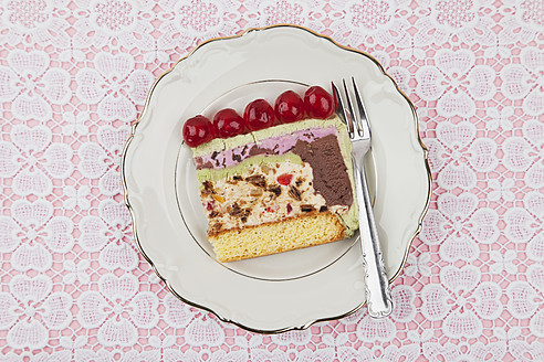 Plate of ice cream cake - GWF002014