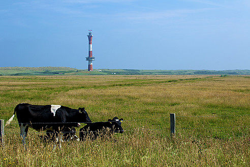 Deutschland, Niedersachsen, Blick auf Leuchtturm - MHF000027