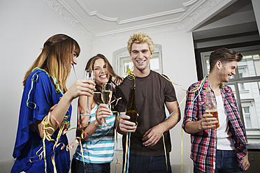 Germany, Berlin, Group of young people having fun - SKF001056