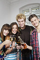 Germany, Berlin, Group of young people having fun - SKF001059