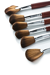 Make-up brushes on white background - MAEF005276