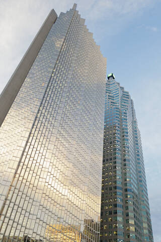 Kanada, Ontario, Toronto, Blick auf Bay Wellington Tower, lizenzfreies Stockfoto