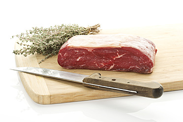 Shredded Raw Beef Cutting Board Knife Stock Photo by ©sosconcan 203799538