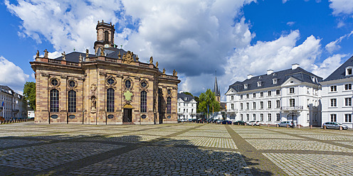 Deutschland, Saarland, Ansicht der St. Ludwigs Kirche - WD001316