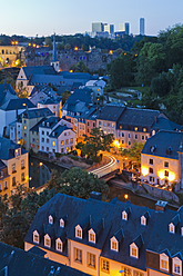 Luxemburg, Blick auf die Stadt - WDF001337