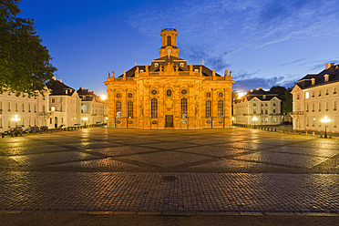 Deutschland, Saarland, Ansicht der St. Ludwigs Kirche - WDF001357