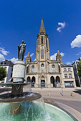 Deutschland, Saarland, Saarlouis, Ansicht der St. Ludwigs Kirche - WDF001362