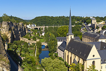 Luxemburg, Blick auf die Abtei Neumunster - WDF001422