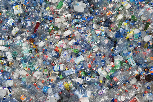 Germany, Empty plastic bottles recycling - ASF004700