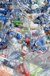 Germany, Empty plastic bottles recycling - ASF004702