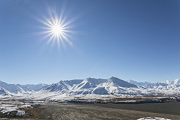 USA, Alaska, Blick auf die Alaska-Kette im Denali-Nationalpark - FOF004501