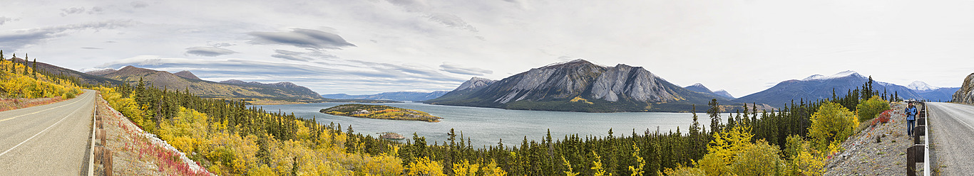 Kanada, Blick auf den Tagish Lake - FOF004572