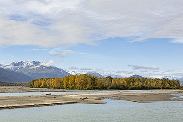 USA, Alaska, Blick auf den Chilkat River - FOF004605