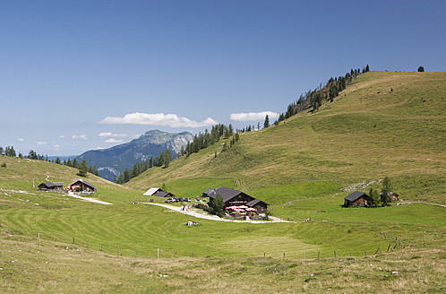 Österreich, Blick auf die Alm bei der Postalm - WW002610