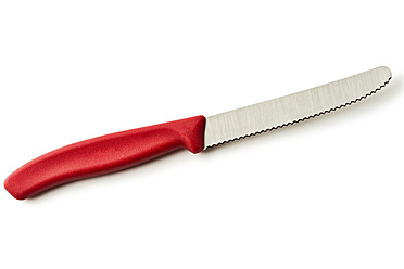 Red Knife On White Background Stock Photo 636641347