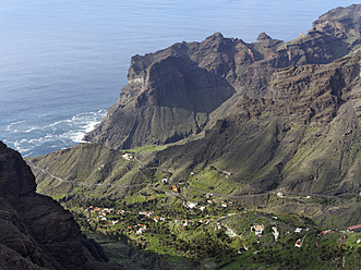 Spain, La Gomera, View of Taguluche near Valle Gran Rey - SIEF003126