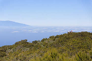 Spanien, La Gomera, Blick auf den Mirador de Alojera - SIE003180