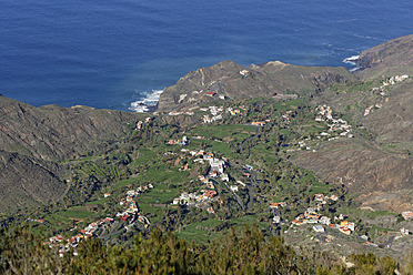 Spanien, La Gomera, Blick auf den Mirador de Alojera - SIE003179