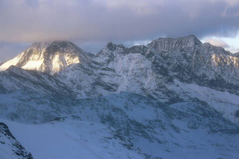 Österreich, Tirol, Winterlandschaft am Daunkogel, lizenzfreies Stockfoto