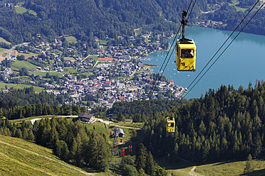 Österreich, Salzkammergut, Zwolferhorn Seilbahn in St. Gilgen - SIE003229