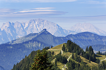 Österreich, Salzkammergut, Pillstein vom Zwoelferhorn bei St. Gilgen - SIE003234